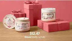 Walmart Dove body scrub offer