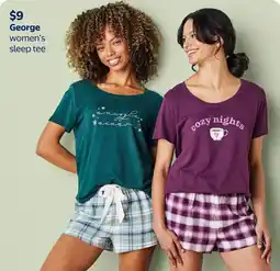 Walmart George women's sleep tee offer
