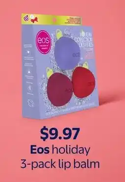 Walmart Eos holiday lip balm offer