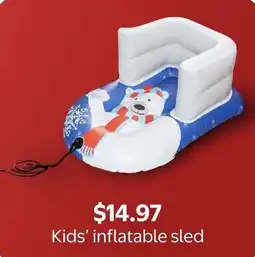 Walmart Kids' inflatable sled offer