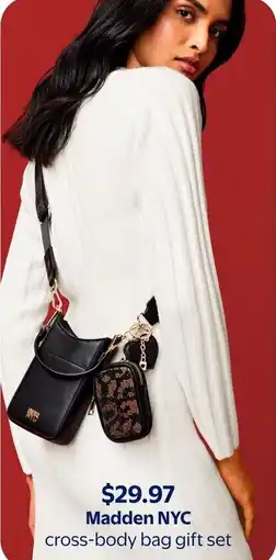 Walmart Madden NYC cross-body bag gift set offer