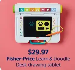 Walmart Fisher-Price Learn & Doodle Desk drawing tablet offer