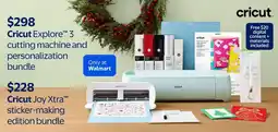 Walmart Cricut Joy Xtra sticker-making edition bundle offer