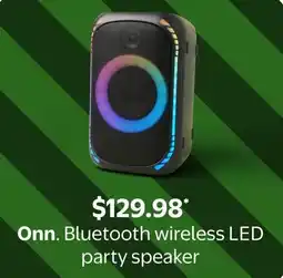 Walmart Onn Bluetooth wireless LED party speaker offer