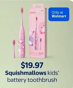 Walmart Squishmallows kids' battery toothbrush offer