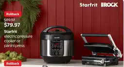 Walmart Starfrit electric pressure cooker or panini press offer