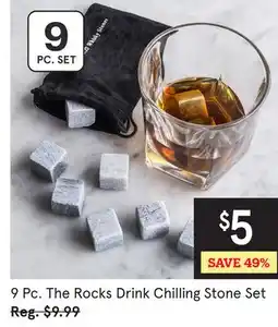 Kitchen Stuff Plus 9 Pc. The Rocks Drink Chilling Stone Set offer