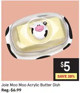 Kitchen Stuff Plus Joie Moo Moo Acrylic Butter Dish offer