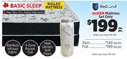 Surplus Furniture Basic Sleep Queen Mattress Set offer