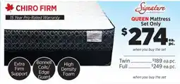 Surplus Furniture Chiro Firm Queen Mattress Set offer