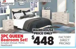 Surplus Furniture Aurora Oak 3Pc Queen Bedroom Set offer