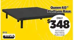 Surplus Furniture Queen 60 Platform Base offer