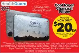 Surplus Furniture Charcoal Queen Pillow offer