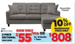 Surplus Furniture Lyman Grey 2Pc Sectional offer