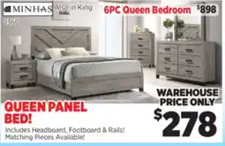 Surplus Furniture Wesley Light Grey Queen Bed offer
