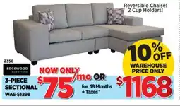 Surplus Furniture Kirkland Platinum 2Pc Sectional offer