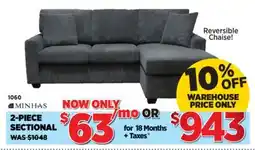 Surplus Furniture Sedley Grey 2pc Sectional offer