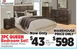 Surplus Furniture Montana 3Pc Queen Bedroom Set offer