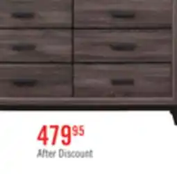 The Brick Kate Bedroom 6-Drawer Dresser, 58W x 37H - Grey/Brown offer