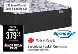 The Brick Springwall Barcelona Tight Top Medium Queen Mattress offer