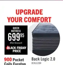 The Brick Serta Back Logic 2.0 Eurotop Firm Queen Mattress offer