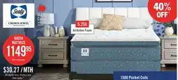 The Brick Sealy Posturepedic Luxury Crown Jewel Resort Paradiso Euro Pillowtop Queen Mattress offer