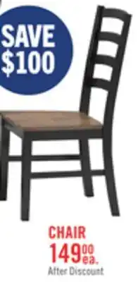 The Brick Raven Dining Chair, Ladder-Back - Two-Tone Black & Brown offer