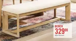 The Brick Aspen Dining Bench with Fabric Seat, 64.25W - Natural offer