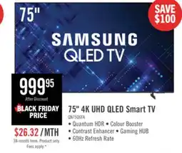 The Brick SAMSUNG 75 Q6F QLED Vision AI 4K UHD Smart Tizen OS TV (QN75Q6FAAFXZC) - 2025 Model offer