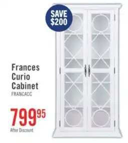 The Brick Frances 36 Curio Cabinet with Glass Doors - White offer