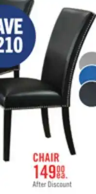 The Brick Cami Dining Chair with Vegan-Leather Fabric - Grey offer