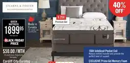 The Brick Stearns & Foster Founders Collection Cardiff City Eurotop Queen Mattress offer