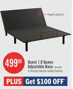 The Brick Quest 1.0 Queen Adjustable Base offer