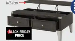 The Brick London 42 Industrial Coffee Table - Grey Wood Finish and Silvery Metal Legs offer