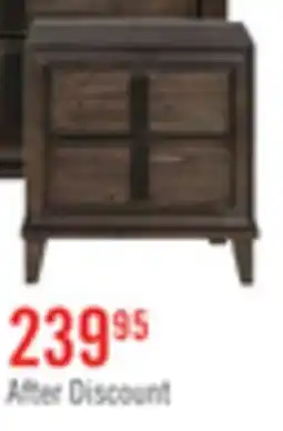 The Brick Kane Bedside 2-Drawer Nightstand, 26.3W x 28.6H - Brown offer