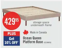 The Brick Ocean Queen Platform Base offer