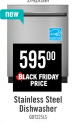 The Brick GE 24 51 dBA Built-In Dishwasher with Piranha Hard Food Disposer - Stainless Steel - GDT225SSLSS offer