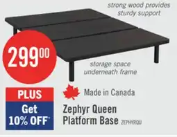 The Brick Zephyr Queen Platform Base offer
