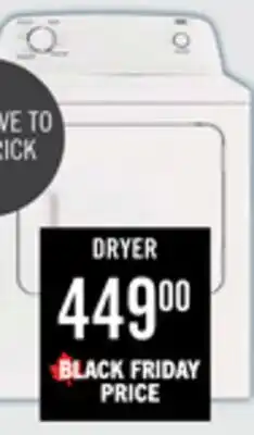 The Brick Inglis 6.5 Cu. Ft. Electric Dryer - White - YIED4671EW offer