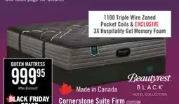 The Brick Beautyrest Black Hotel Cornerstone Suite Tight Top Firm Queen Mattress offer