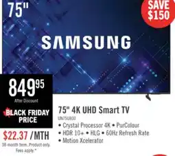 The Brick SAMSUNG 75 U8000 Crystal 4K UHD Smart Tizen OS TV (UN75U8000FFXZC) - 2025 Model offer