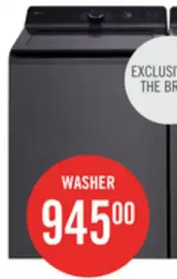 The Brick LG 5.8 Cu. Ft. Smart Top-Load Washer with EasyUnload and AI Sensing - Platinum Black - WT8200CL offer