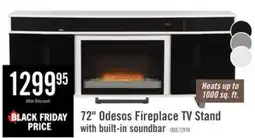 The Brick Odesos 72 Modern Electric Fireplace TV Stand with Storage and Cable Management for TVs up to 80 offer