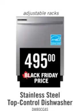 The Brick Samsung 24 53 dBA Built-In Top-Control Dishwasher with Hybrid Tub - DW80CG4021SRAA offer