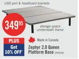 The Brick Zephyr 2.0 Queen Platform Base offer