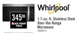 The Brick Whirlpool 1.7 Cu. Ft. Over-the-Range Microwave - Fingerprint Resistant Stainless Steel - YWMMS3130RZ offer