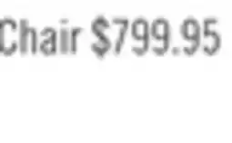 The Brick Curt 41 Genuine Leather Chair with Button Tufting - Grey offer