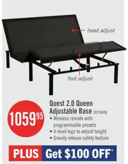 The Brick Quest 2.0 Queen Adjustable Base offer
