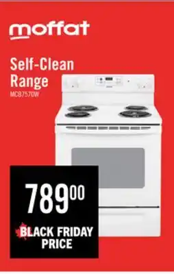 The Brick Moffat 30 Free Standing Self Clean Electric Range - MCB757DMWW offer