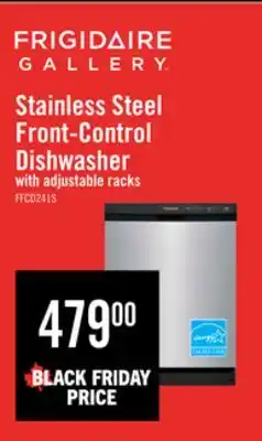 The Brick Frigidaire 24 55 dBA Built-In Front-Control Dishwasher - Stainless Steel - FFCD2413US offer